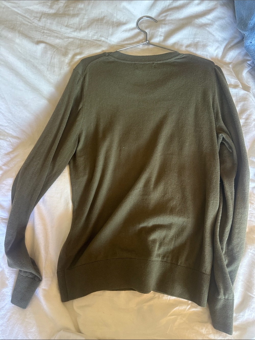 Quince Olive Green Crewneck Sweater - Picture 4 of 5